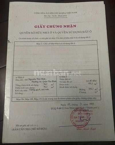 🌷 🌷 🌷 BÁN NHÀ MẶT TIỀN : 22 NGUYỄN THÁI BÌNH - P. 4 - Q. TÂN BÌNH