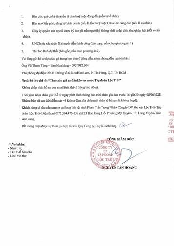 TĐ Lộc Trời mời chào giá xe Đầu kéo - rơ mooc