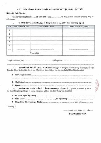 TĐ Lộc Trời mời chào giá xe Đầu kéo - rơ mooc