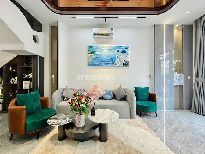 CHÍNH CHỦ BÁN NHÀ ĐẸP MỚI XÂY ĐÚC 3LẦU FULL NỘI THẤT CAO CẤP 