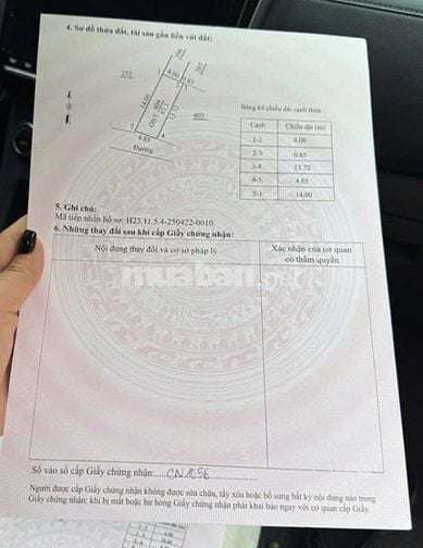 Chính chủ bán mảnh đất ở Đồng Khê, Lương Điền, Cẩm Giàng, Hải Dương