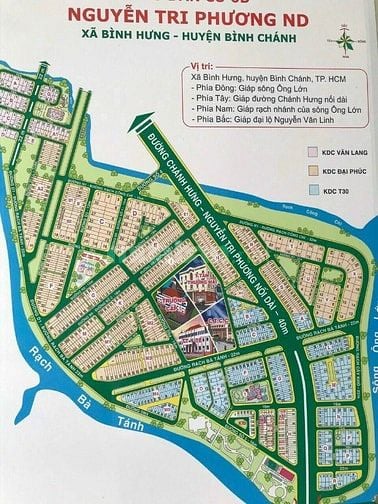 Bán 2 nền đất 5x20m/nền KDC Đại Phúc, xã Bình Hưng, Bình Chánh 