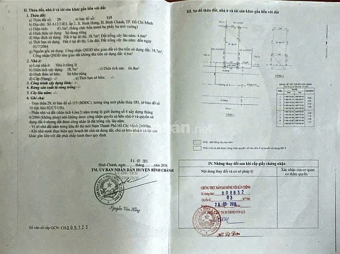 MẶT TIỀN ĐƯỜNG SỐ 4  – KDC BÌNH HƯNG, BÌNH CHÁNH SHR HIỆN HỮU