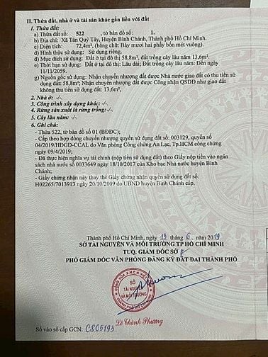 Bán lô đất cách cầu vượt Nguyễn văn lính 300m  5,5x13m 1,1ty. 