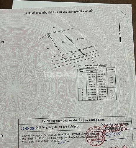 Bán lô đất cách cầu vượt Nguyễn văn lính 300m  5,5x13m 1,1ty. 