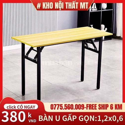 BÀN CHỮ U GẤP GỌN, nhiều MÀU, giá RẺ