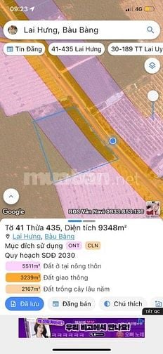 Cần bán gấp lô đất ngay DH611, Lai Hưng, Bàu Bàng