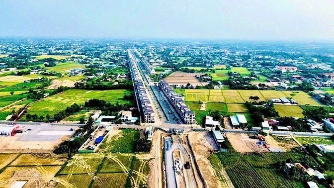 Bán đất SHR (163m2) cạnh Vinhomes Hậu Nghĩa - Long An. Giá 16 triệu/m2