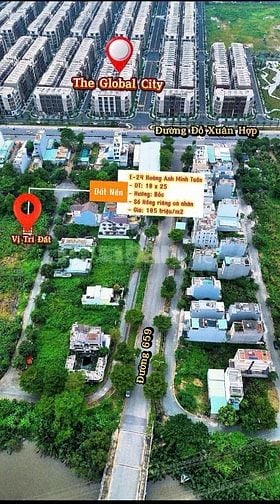 Nền Biệt Thự Hoàng Anh Minh Tuấn Đối diện Global City