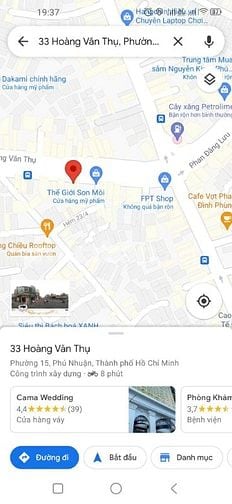 BÁN MẶT TIỀN ĐƯỜNG LỚN ĐC: 33 Hoàng Văn Thụ, PN, 8x18m 6 tấm giá 59 tỷ