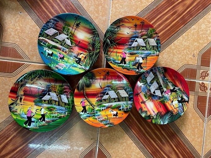 nhận gia công hộp bánh sơn mài, tranh sơn mài, hộp name card sơn mài