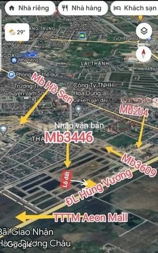 Bán 2500m2 đất bên cạnh Aeon Mall Thanh hoá, lô góc 3 mặt đường