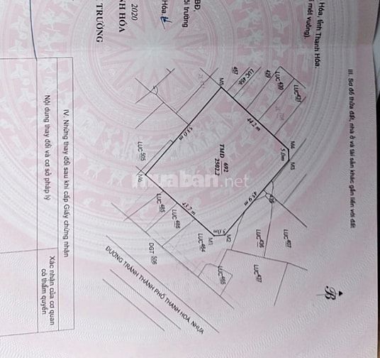 Bán 2500m2 đất bên cạnh Aeon Mall Thanh hoá, lô góc 3 mặt đường