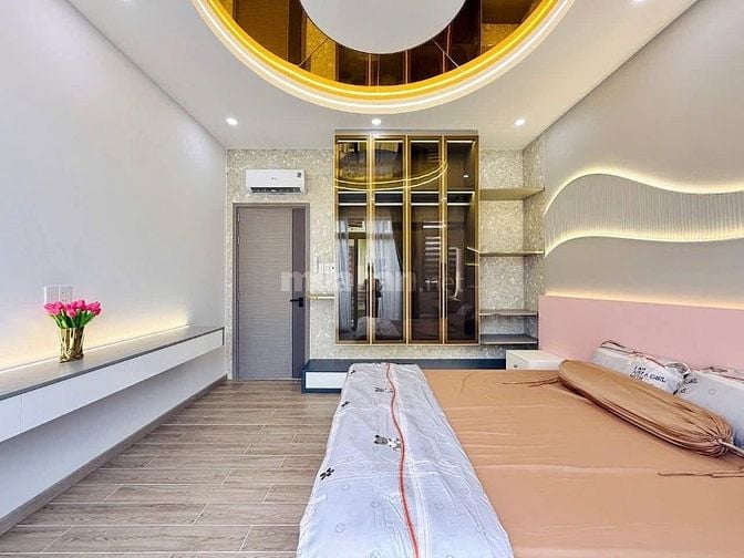 Nhà đẹp xây mới Full Nội Thất ,Lê Văn Thọ,P15,GV 4x16 trêt 2 lầu ST