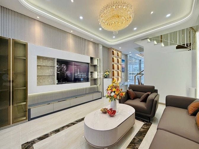 Nhà đẹp xây mới Full Nội Thất ,Lê Văn Thọ,P15,GV 4x16 trêt 2 lầu ST