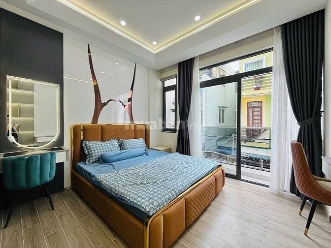 Nhà đẹp xây mới Full Nội Thất ,Lê Văn Thọ,P15,GV 4x16 trêt 2 lầu ST
