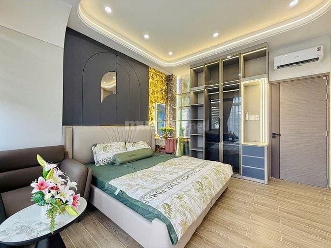 Nhà đẹp xây mới Full Nội Thất ,Lê Văn Thọ,P15,GV 4x16 trêt 2 lầu ST