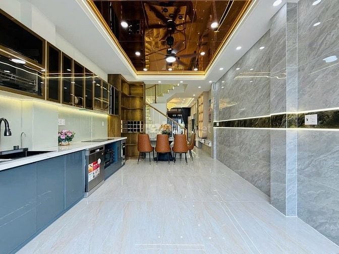 Nhà đẹp xây mới Full Nội Thất ,Lê Văn Thọ,P15,GV 4x16 trêt 2 lầu ST