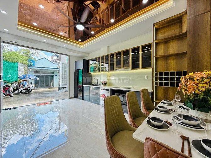 Nhà đẹp xây mới Full Nội Thất ,Lê Văn Thọ,P15,GV 4x16 trêt 2 lầu ST