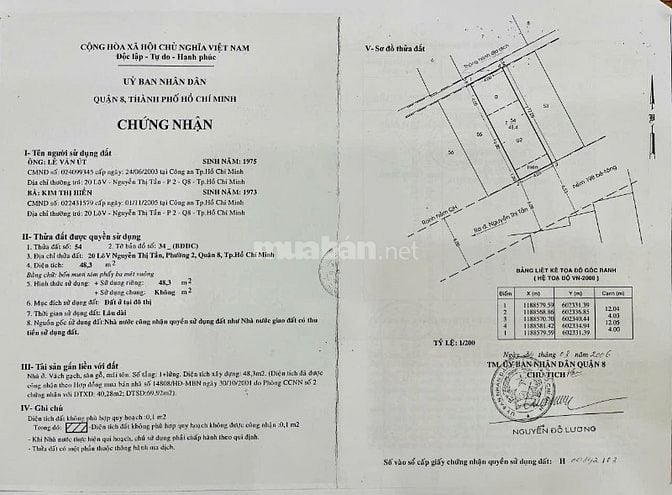 Bán nhà khu chợ Rạch Ông, Nguyễn Thị Tần P2, Q8 - 6tỷ5
