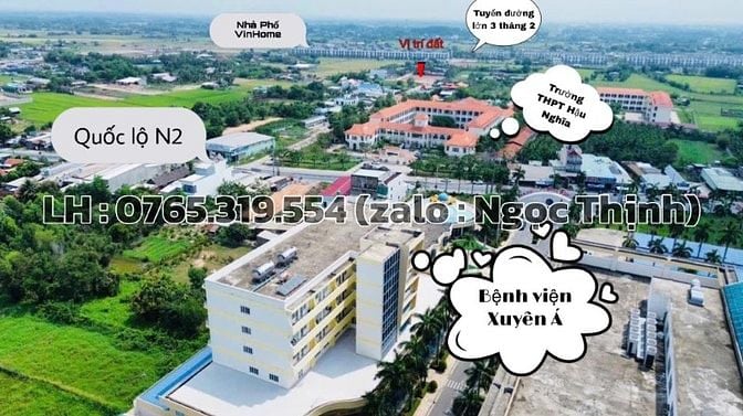 Chính chủ bán gấp 158m2 đường 3/2 cách Vinhomes Hậu Nghĩa vài mét, SHR