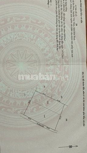 chính chủ cần bán đất đẹp cách trục chính liên xã 30m đường rộng 7m