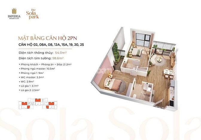 Qũy căn hộ chuyển nhượng giá tốt tại IMPERIA SOLA PARK