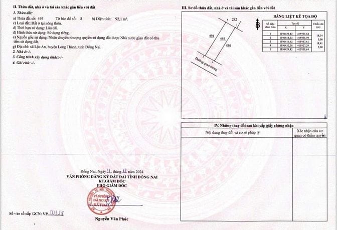 Bán Đất Full Thổ Cư Tại Lộc An, Gần TĐC SB Long Thành, Gần Hồ Lộc An