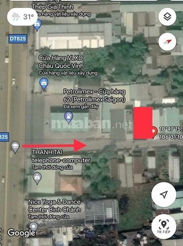 Xây nhà vượt dự toán, cần bán gấp đất 8,8x20m Trần Văn Giàu