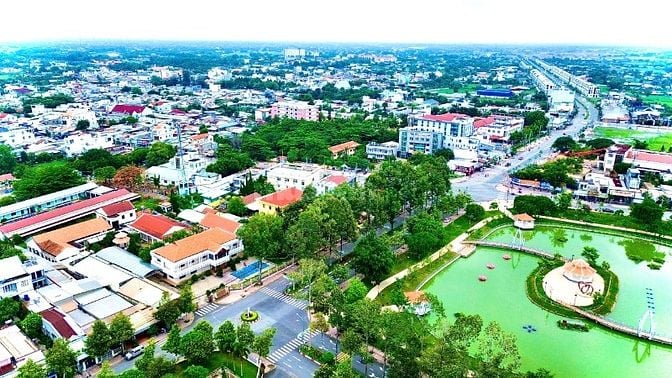 Nền đất 163m2 Đối diện VinGroup-Sát trường Học THPT Hậu Nghĩa-Thổ Full