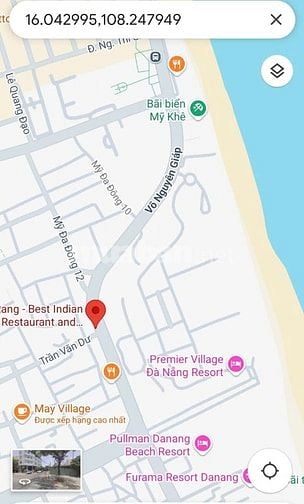 BÁN LÔ ĐẤT VÀNG 140m² SAU LƯNG MẶT TIỀN ĐƯỜNG VÕ NGUYÊN GIÁP ĐÀ NẴNG