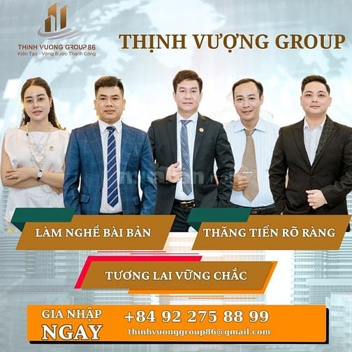 công ty Thịnh Vượng group 86 cần tuyển 1 trợ lý hành chính nhân sự