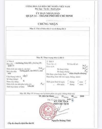 🌷 🌷 🌷 BÁN NHÀ  GÓC 2 MẶT TIỀN : 146 XÓM ĐẤT - P. 9 - Q. 11- TPHCM