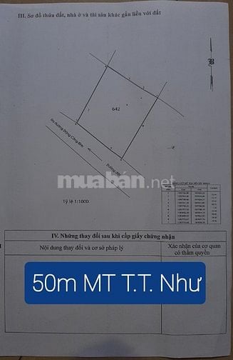 Bán đất mặt tiền Trương Thị Như huyện Hóc Môn giá 12,7 tỷ