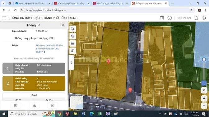 Cho thuê đất Mặt tiền đườngsố 77 Tân Quy,Q7, mặtsau là sông. DT:34x61m
