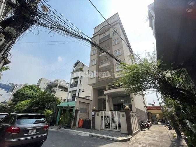 Toà nhà góc 2MT Hoàng Văn Thụ quận Tân Bình (8.1x31m) hầm 8 tầng