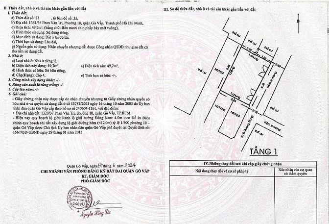 Bán nhà rẻ đẹp (9x6) 1351/36 Phan Văn Trị p10 Gò Vấp (ngay CITYPLAND 