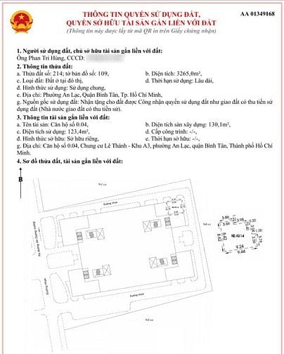 CHÍNH CHỦ bán căn GÓC SHOPHOUSE Lê Thành, An Dương Vương, Bình Tân