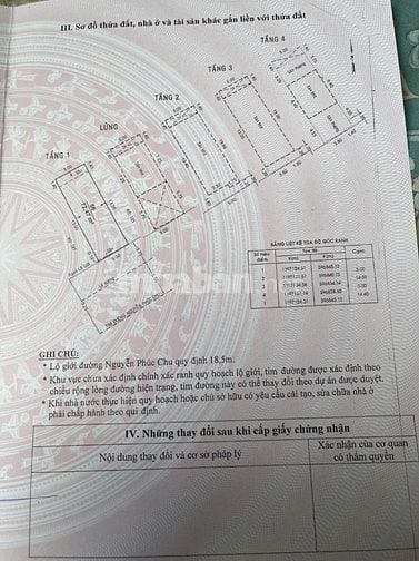 🌷 🌷 🌷 BÁN NHÀ MẶT TIỀN : 183 NGUYỄN PHÚC CHU - P. 15 - Q. TÂN BÌNH 