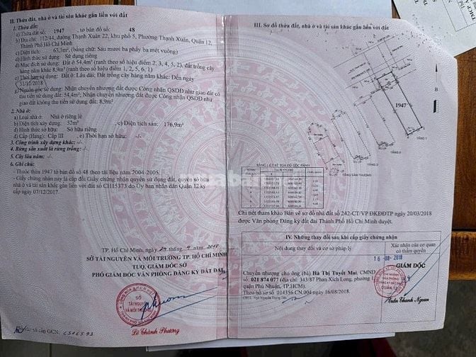 Bán nhà phố 1 trệt 3 lâu thạnh Xuân 22.Q12 tphcm