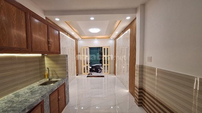 Nhà mới đẹp, 3mx9m, 1lầu,  Hẻm Cầu số 5 ra QL50, Ấp 1, Bình Hưng
