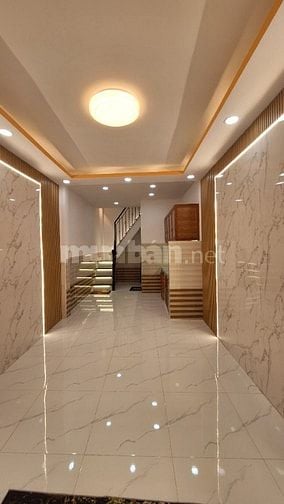Nhà mới đẹp, 3mx9m, 1lầu,  Hẻm Cầu số 5 ra QL50, Ấp 1, Bình Hưng