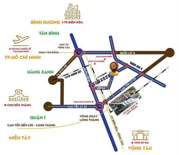 Đất mộ gia tộc - Hoa viên nghĩa trang Bình An - Long Thành, Đồng Nai
