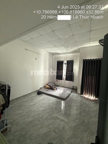 Cho thuê nhà hẻm 5m (XH) Lê Thúc Hoạch, P.P.Thọ Hòa, Q.T.Phú giá 10tr