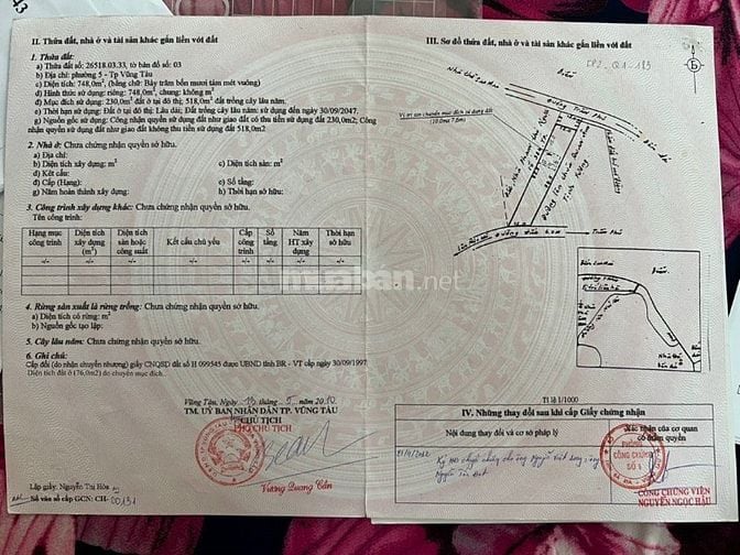 Bán đất mặt tiền Trần Phú View Biển Vũng Tàu giá 174 tỷ