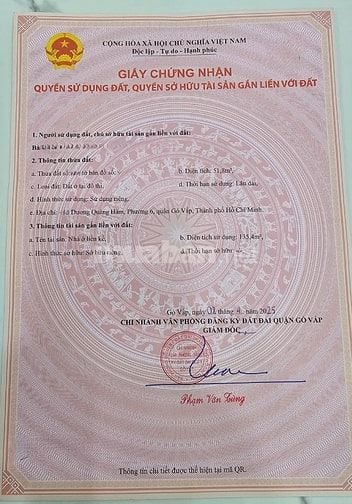 🌷 🌷 🌷 BÁN NHÀ MẶT TIỀN : 494 DƯƠNG QUẢNG HÀM - P. 6 - Q. GÒ VẤP