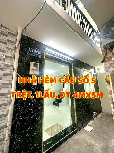 Nhà mới đẹp, Trệt, 1lầu, Hẻm Cầu số 5 ra QL50, Ấp 1, Bình Hưng,
