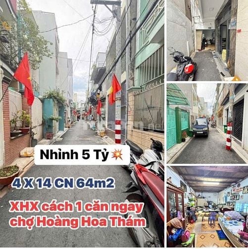 Bán nhà 304/4Q4 Trường Chinh, P13, Tân Bình, ngay chợ Hoàng Hoa Thám