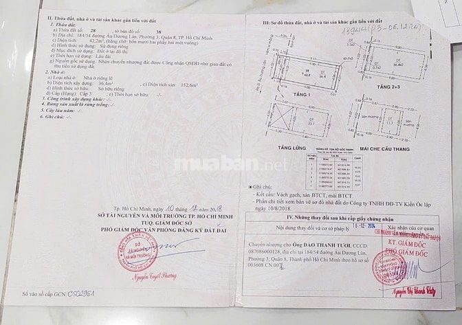 5 tầng đúc BTCT- 184/54 Âu Dương Lân, P3Q8, gần TTTM Parc Mall
