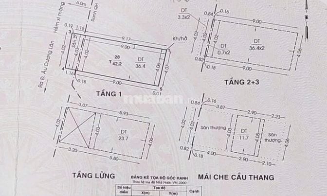 . Âu Dương Lân P3Q8. 4tầng..6tỷ9